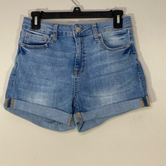 Aeropostale Women's Size 8 High Rise Curvy Midi Jean Shorts - Picture 1 of 9